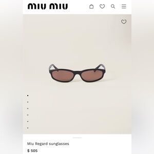 MIU MIU Regard Sunglasses NEW IN BOX